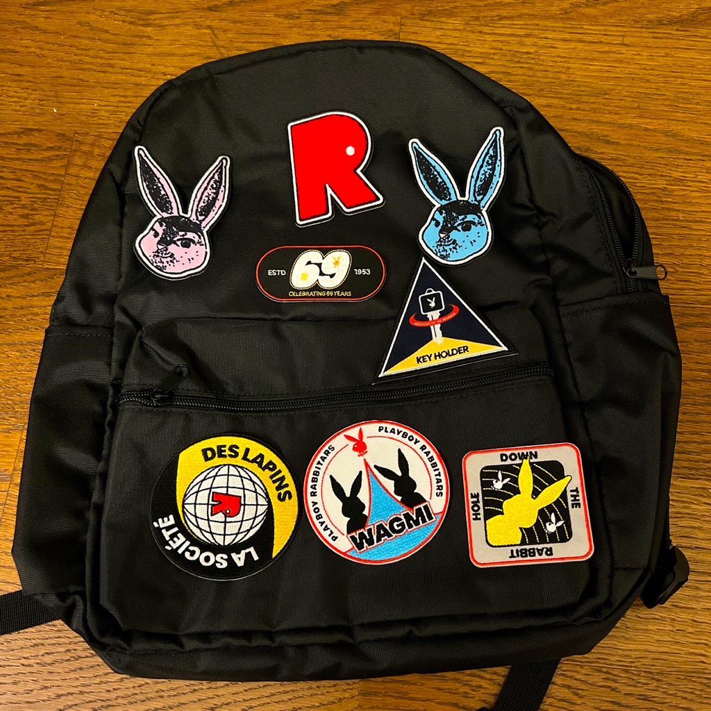 Playboy- The Rabbitpack Backpack And Patch Bundle.
